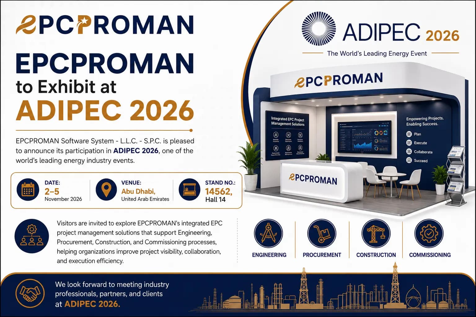 EPCPROMAN to Exhibit at ADIPEC 2026